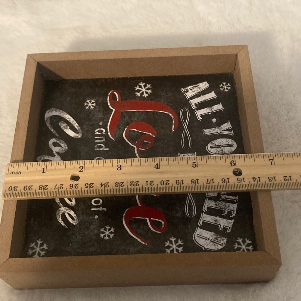 Rustic Love and Coffee Tabletop Sign - Picture 4 of 5